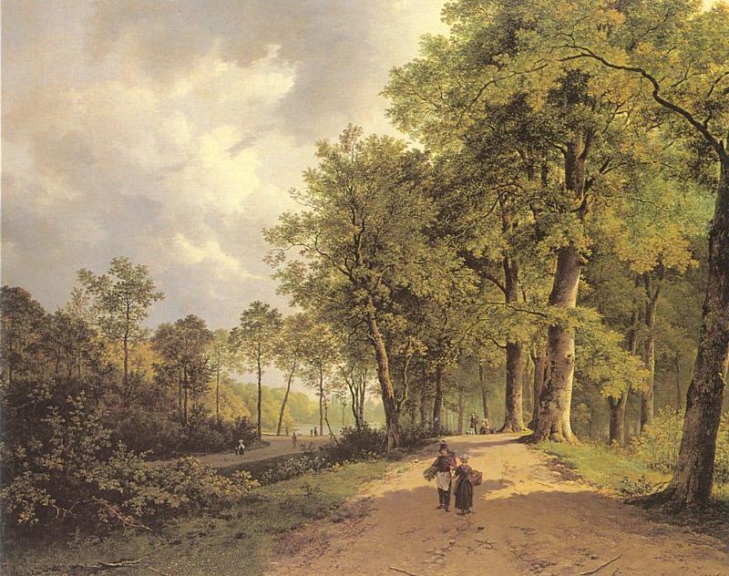 View of a Park, Barend Cornelis Koekkoek